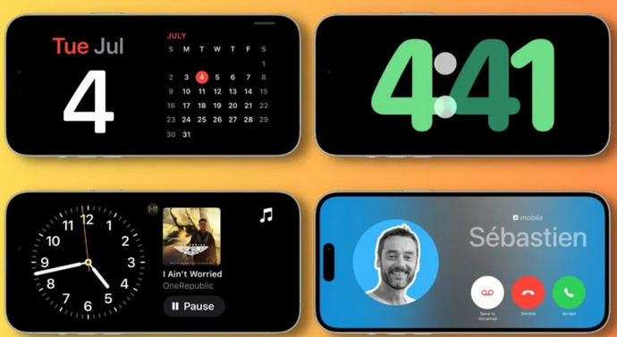 宽甸苹果手机维修分享iOS17横屏充电待机显示有什么好处 