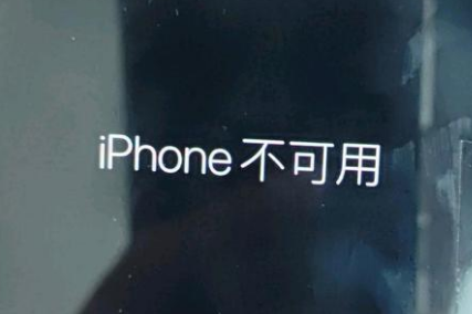 宽甸苹果服务网点分享锁屏界面显示“iPhone 不可用”如何解决 